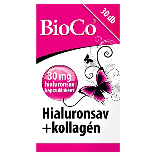 BioCo Hialuronsav + Kollagén lågyzselatin kapszula 30 db