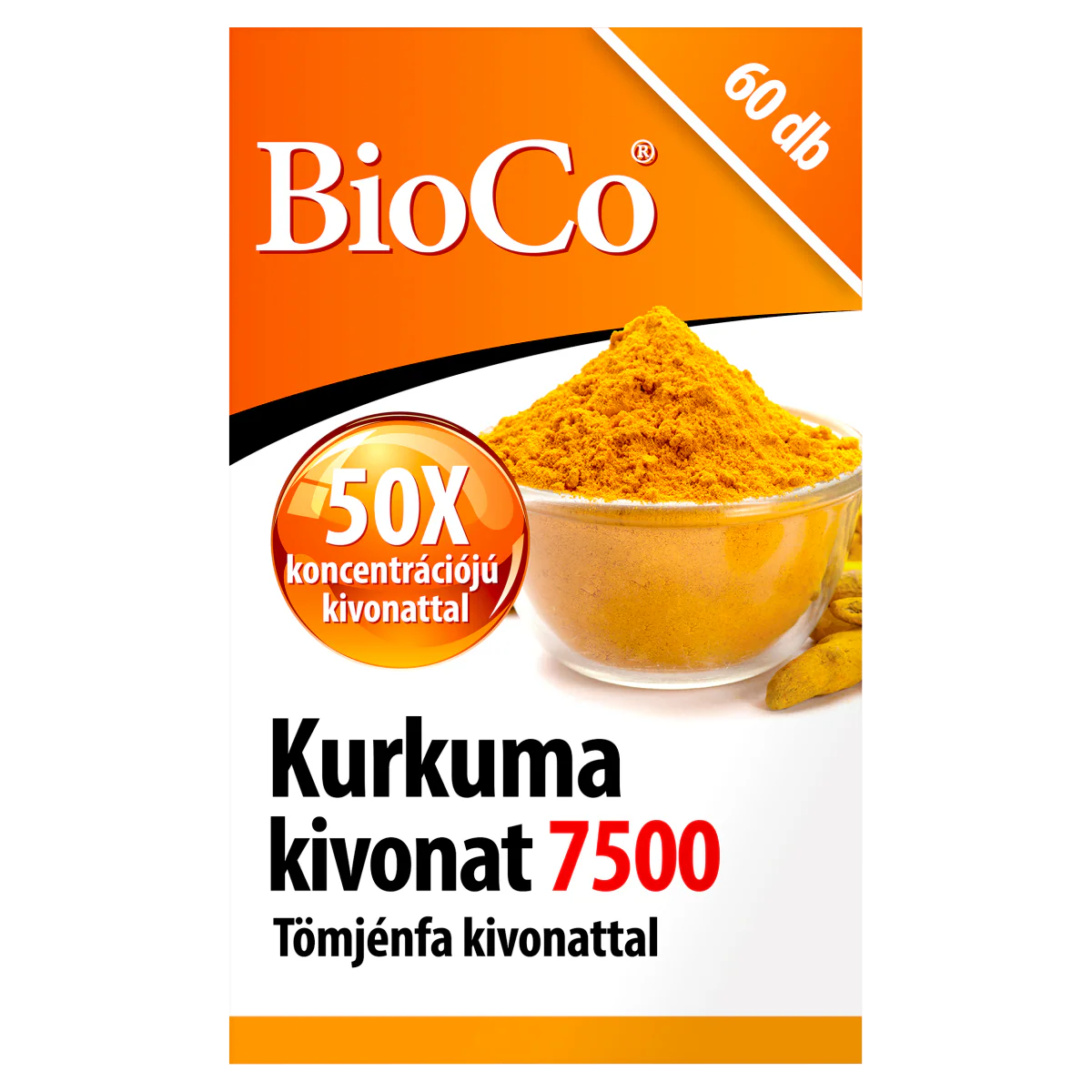 BioCo Kurkuma kivonat 7500 Tömjénfa kivonattal étrend-kiegészítő kapszula 60 db - Image 5