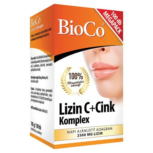 BioCo Lizin C + Cink Komplex étrend-kiegészítő tabletta 100 db - Image 3