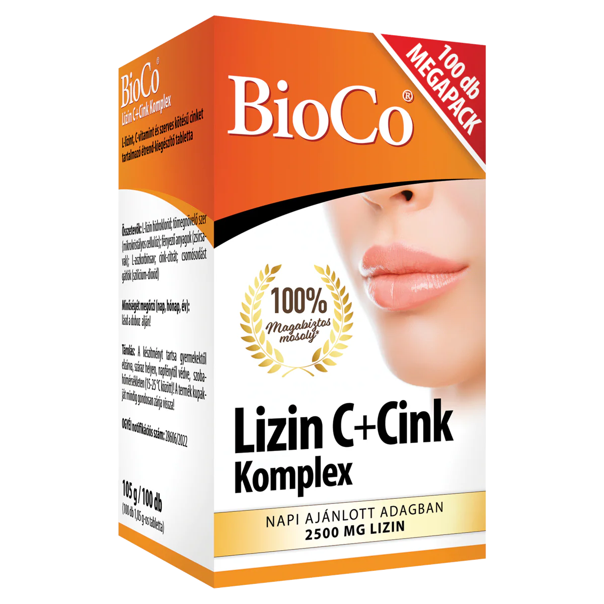 BioCo Lizin C + Cink Komplex étrend-kiegészítő tabletta 100 db - Image 5