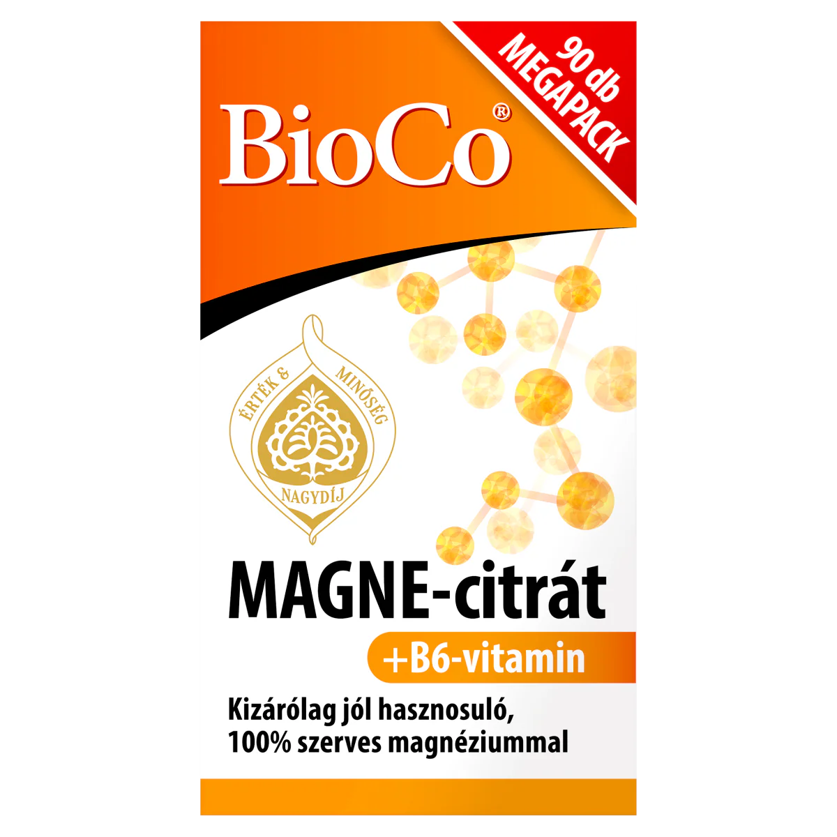BioCo Magne-citrát + B6-vitamin filmtabletta 90 db - Image 2