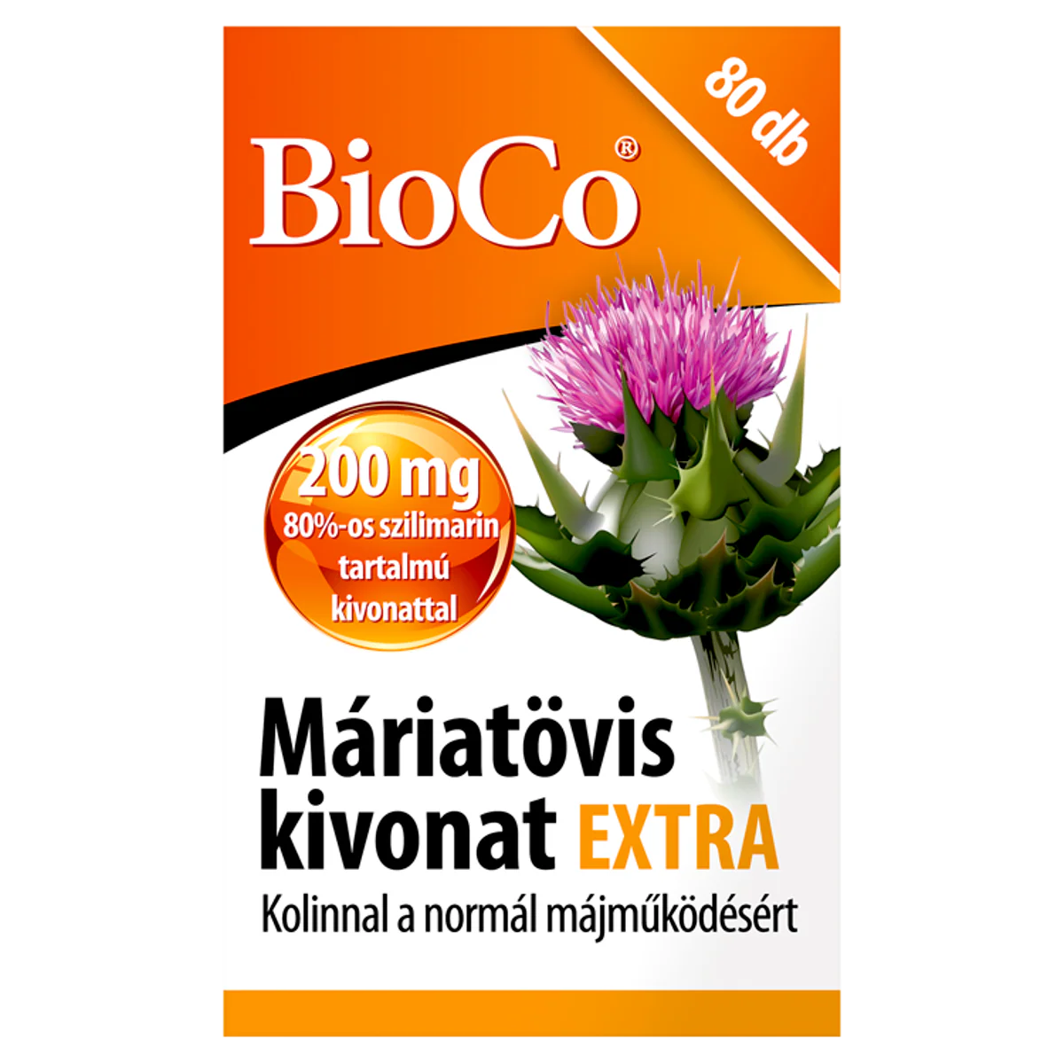 BioCo Máriatövis kivonat Extra étrend-kiegészítő filmtabletta 80 db - Image 4