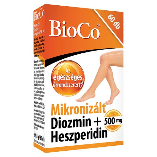 BioCo Mikronizált Diozmin + Heszperidin 500 mg étrend-kiegészítő filmtabletta 60 db - Image 3