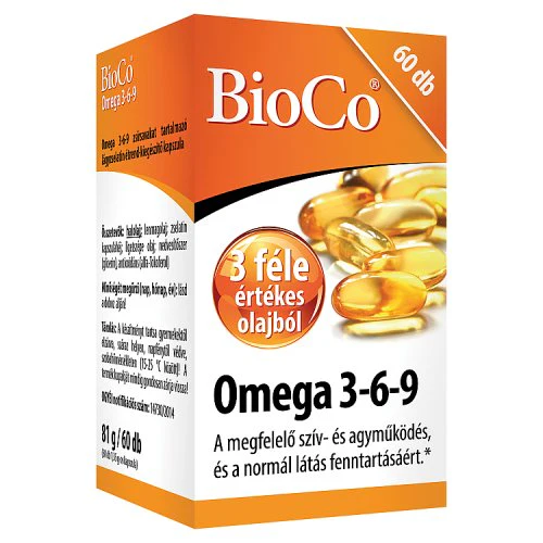 BioCo Omega 3-6-9 lágyzselatin kapszula 60 db - Image 3