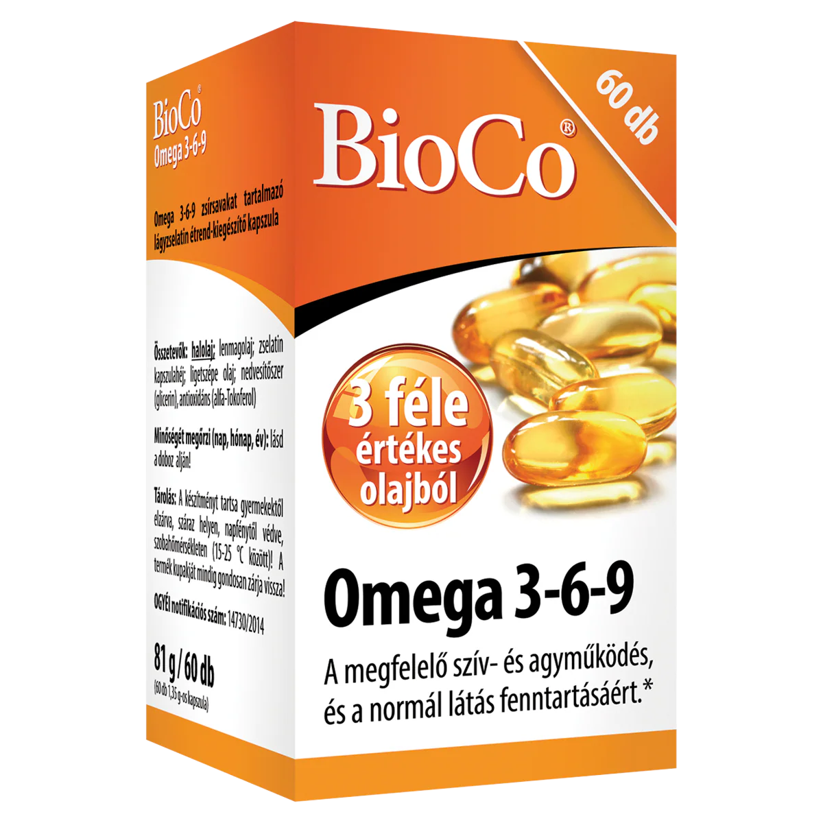 BioCo Omega 3-6-9 lágyzselatin kapszula 60 db - Image 5