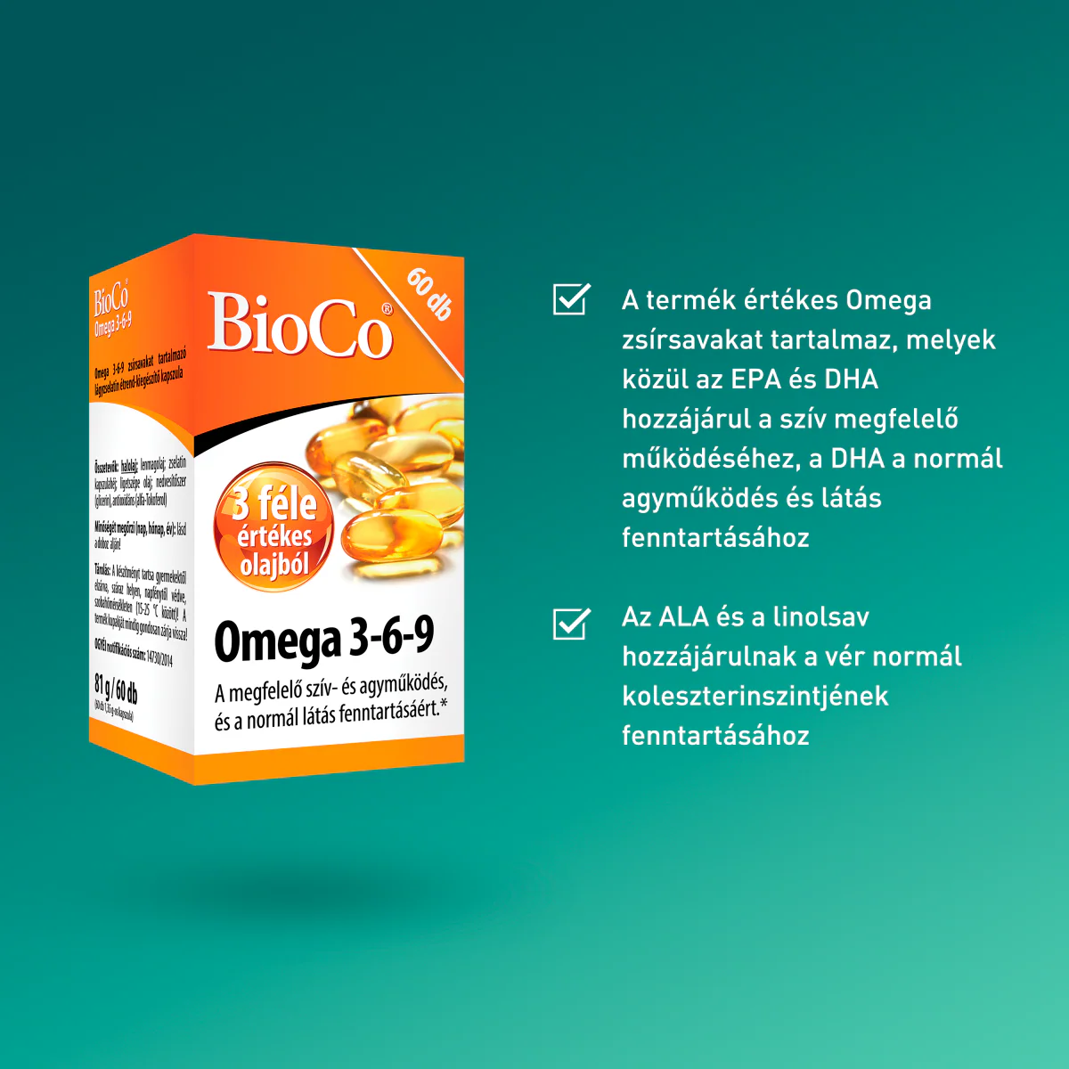 BioCo Omega 3-6-9 lágyzselatin kapszula 60 db - Image 6