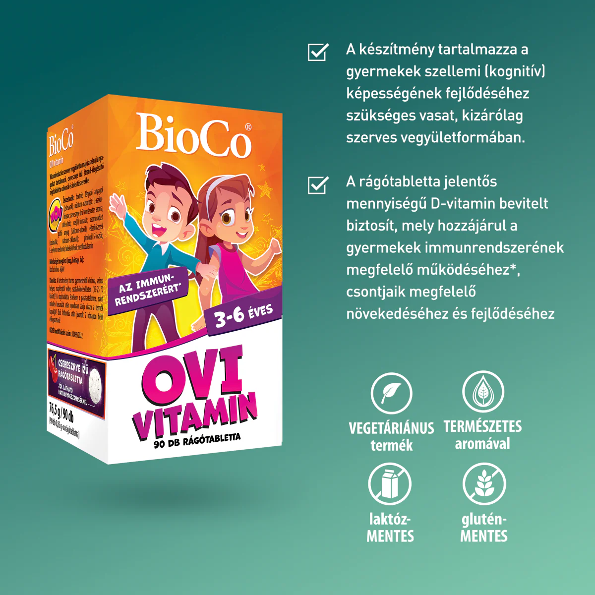 BioCo Ovi vitamin rágótabletta 90 db - Image 6