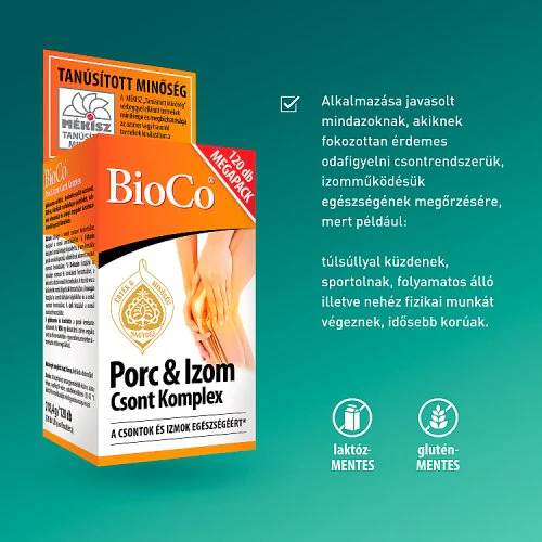 BioCo Porc & Izom Csont Komplex kondroitinnel étrend-kiegészítő filmtabletta 120 db - Image 2