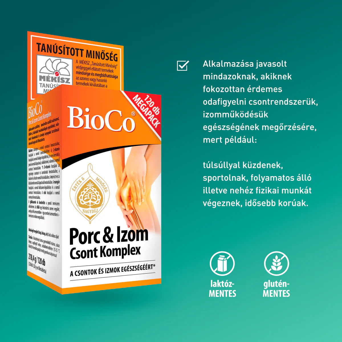 BioCo Porc & Izom Csont Komplex kondroitinnel étrend-kiegészítő filmtabletta 120 db - Image 4