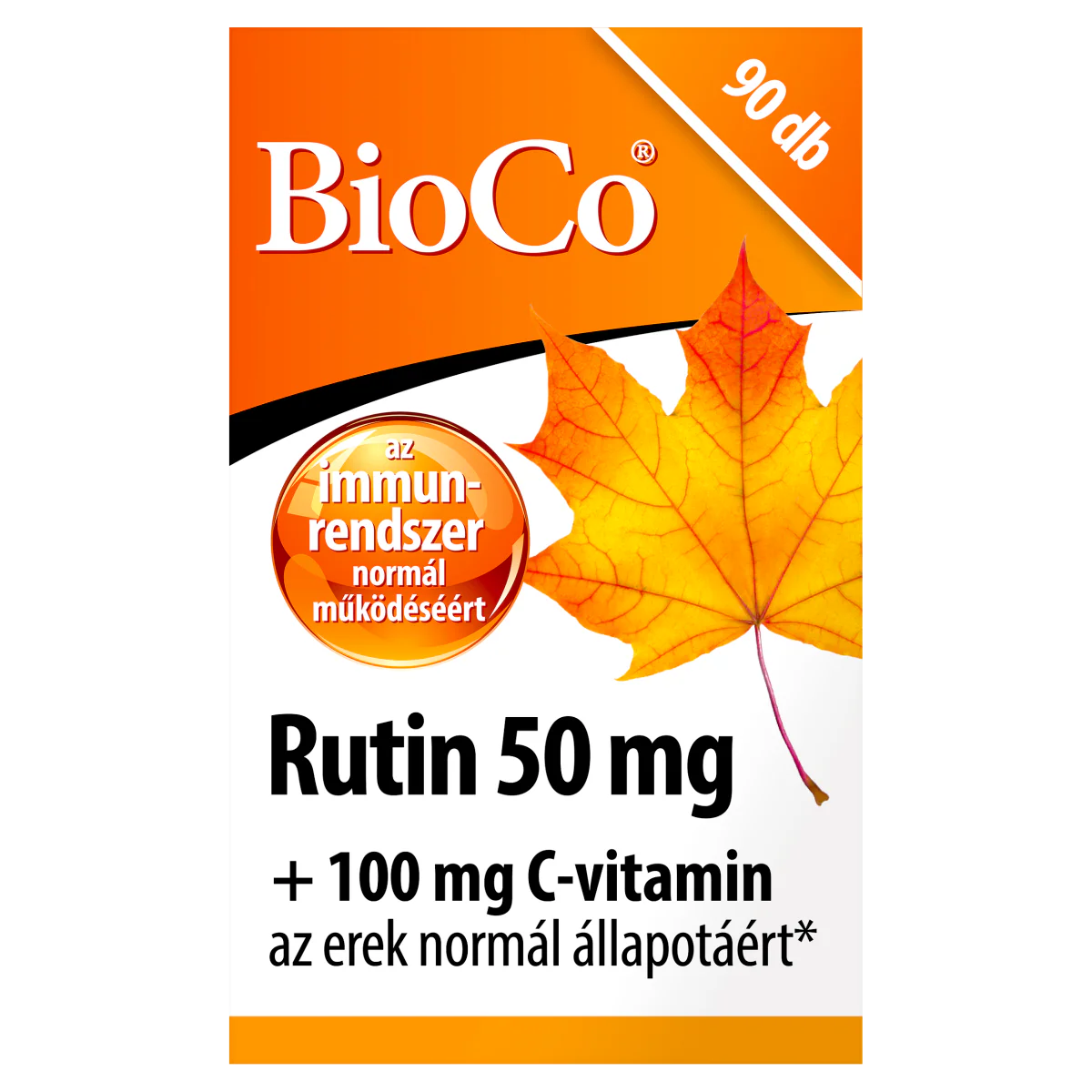 BioCo Rutin 50 mg + 100 mg C-vitamin tabletta 90 db - Image 4