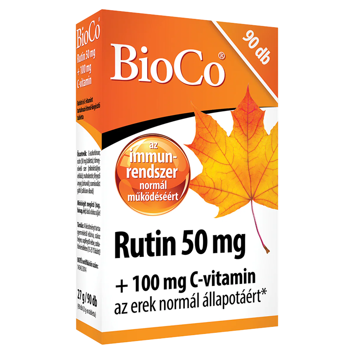 BioCo Rutin 50 mg + 100 mg C-vitamin tabletta 90 db - Image 5