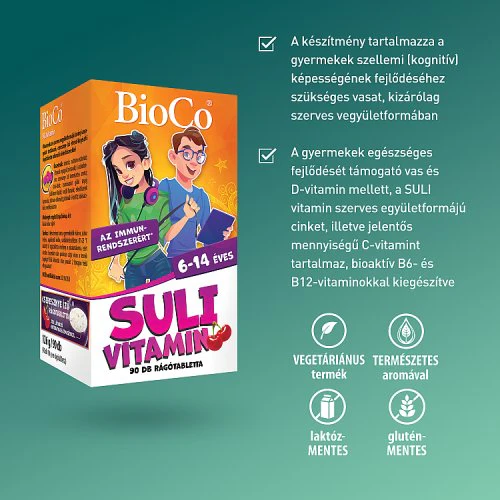 BioCo Suli vitamin cseresznyés rágótabletta 90 db - Image 2