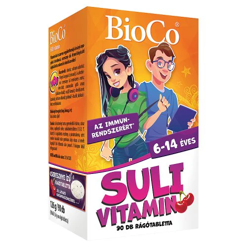 BioCo Suli vitamin cseresznyés rágótabletta 90 db - Image 3