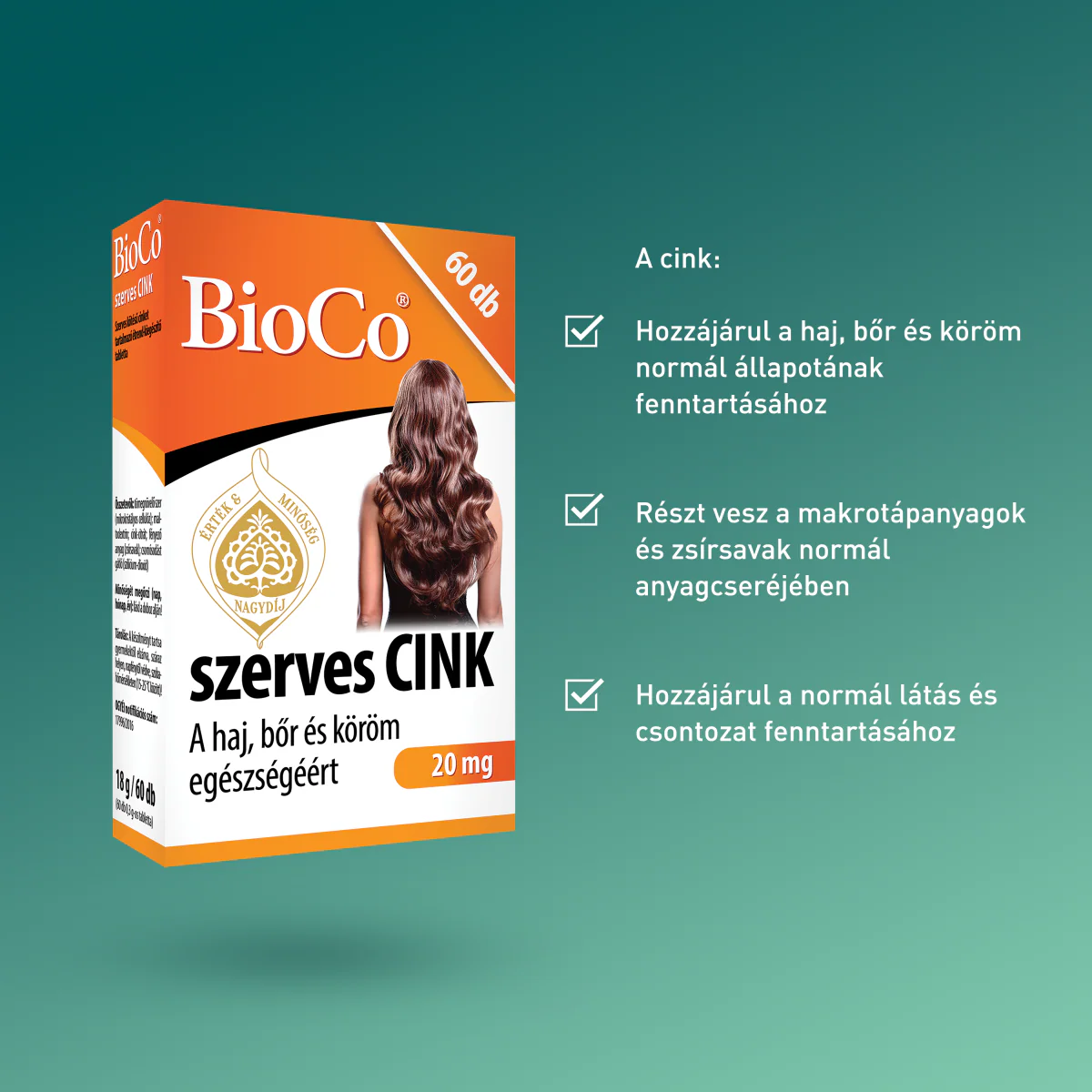 BioCo szerves Cink tabletta 60 db - Image 6