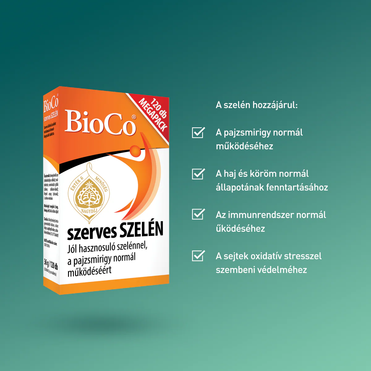 BioCo Szerves Szelén Megapack tabletta 120 db - Image 6