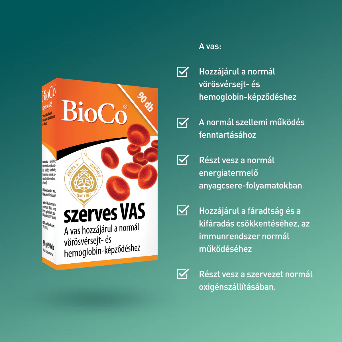 BioCo szerves Vas tabletta 90 db - Image 6