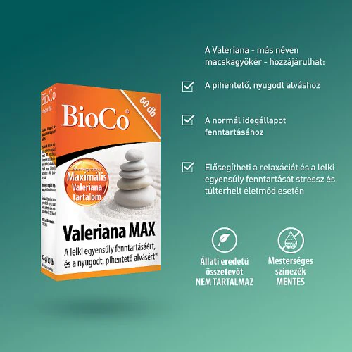 BioCo Valeriana Max tabletta 60 db - Image 2