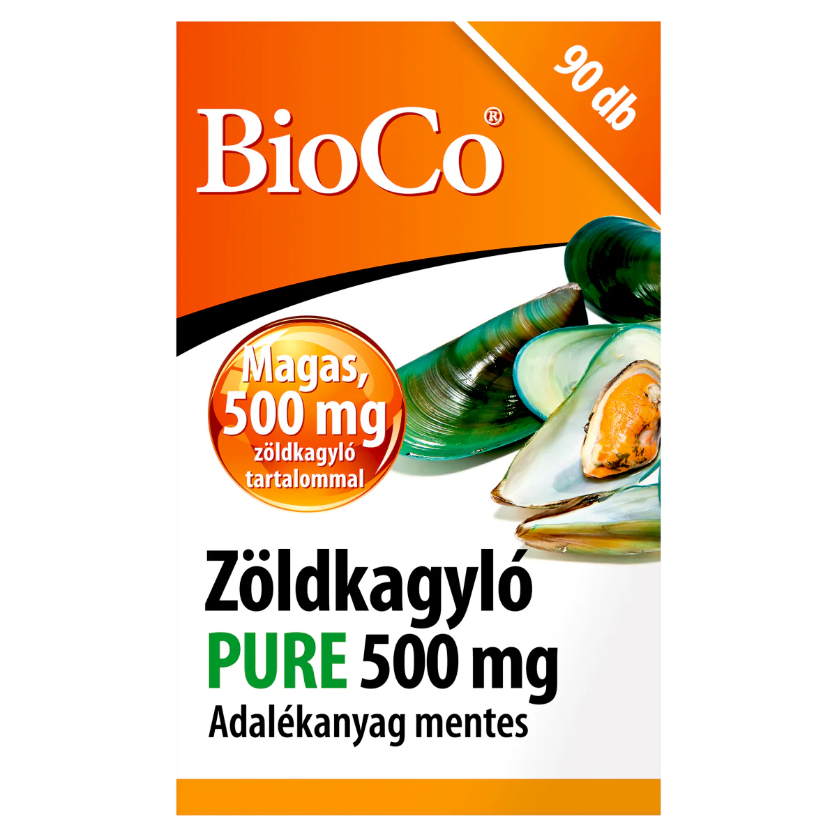 BioCo Zöldkagyló Pure 500 mg kapszula 90 db - Image 5