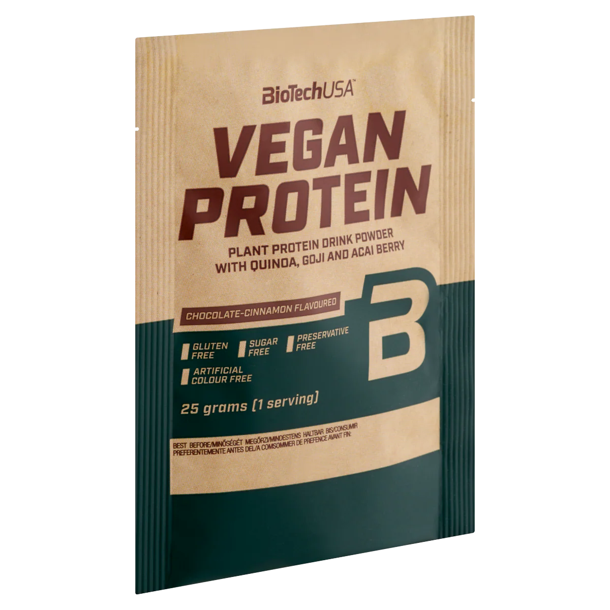 BioTechUSA Vegan Protein csokoládé-fahéj ízű 25g - Image 4
