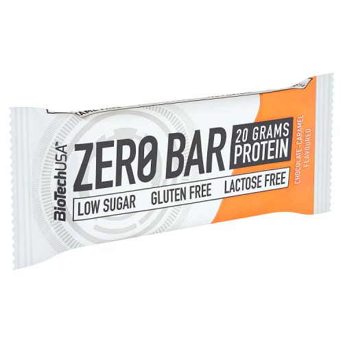 BioTechUSA Zero Bar fehérje szelet csokoládé-karamell ízű 50g - Image 2
