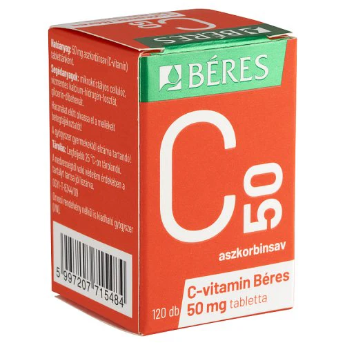 C-vitamin Béres 50 mg tabletta 120 db - Image 3