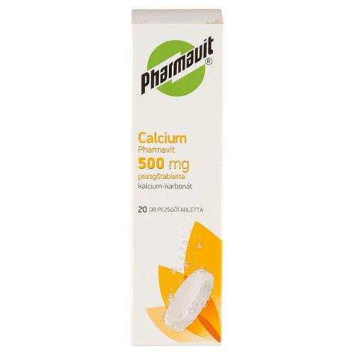 Calcium 500 mg Pharmavit pezsgőtabletta 20 db - Image 3