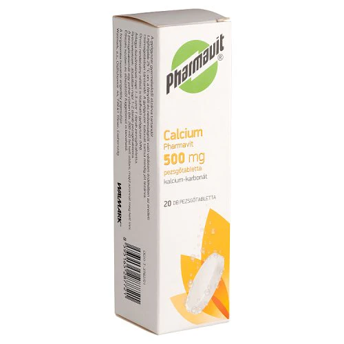 Calcium 500 mg Pharmavit pezsgőtabletta 20 db - Image 4