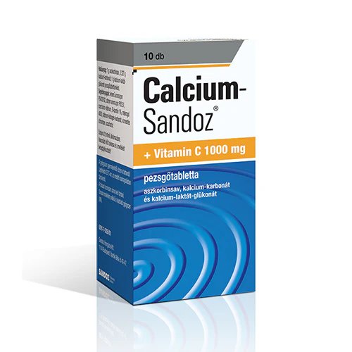 Calcium-Sandoz + Vitamin C 1000mg pezsgőtabletta 10 db