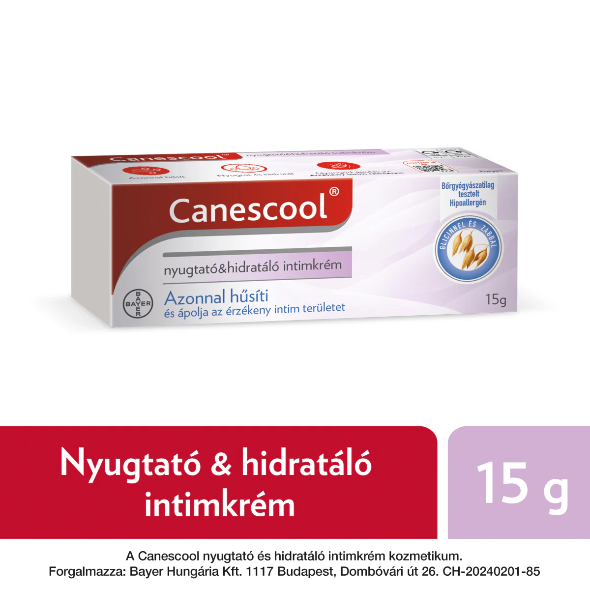 Canescool intim nyugtató hidratáló krém 15g - Image 10