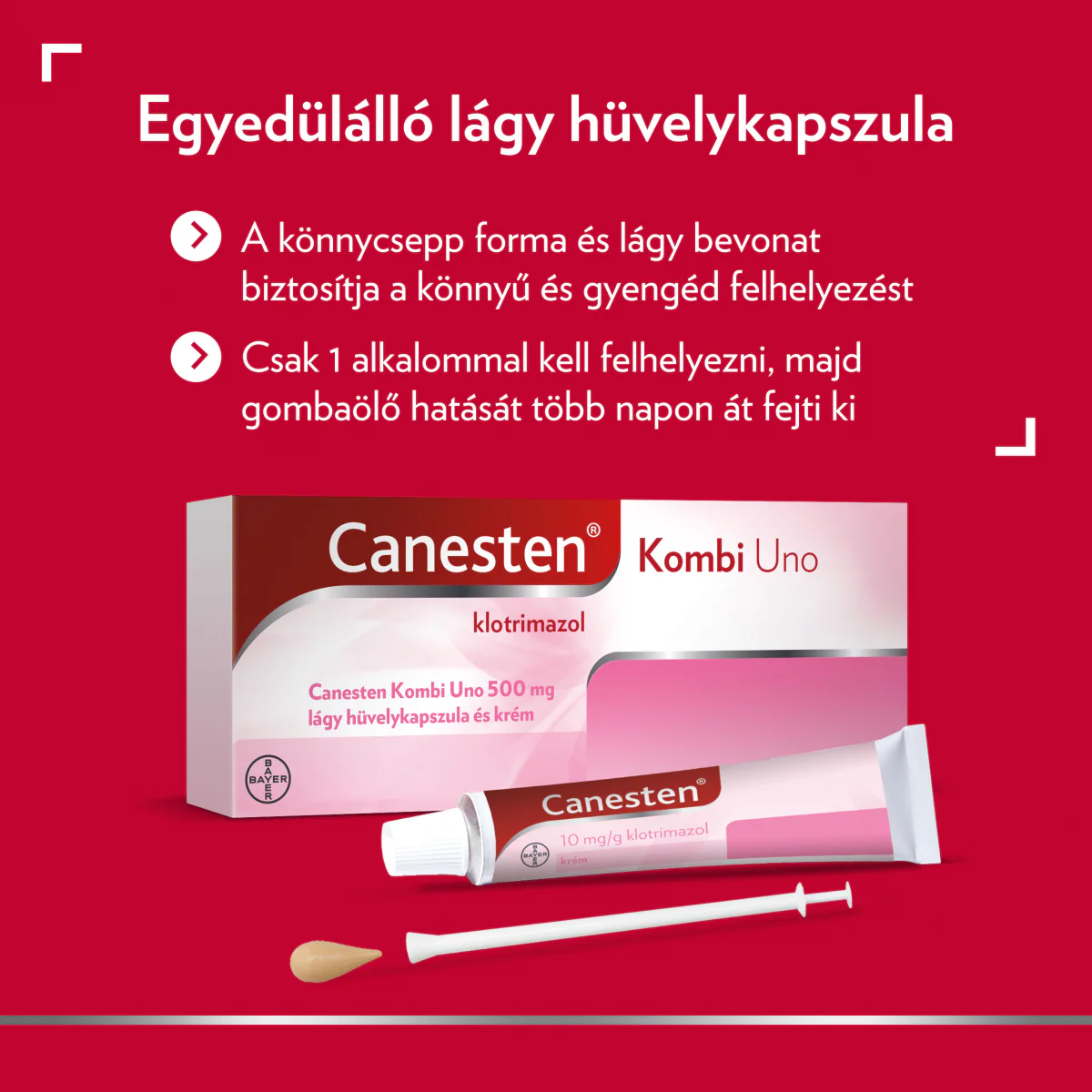 Canesten Kombi Uno 500 mg lágy hüvelykapszula és krém 1 db - Image 12