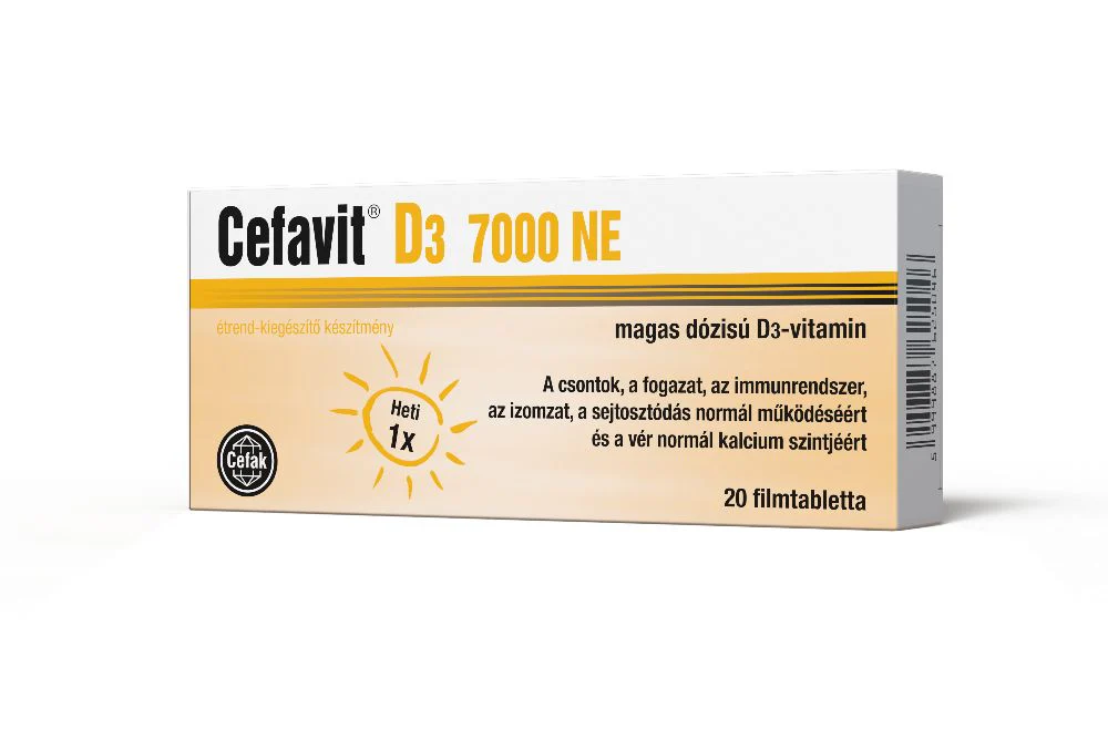 Cefavit D3 vitamin 7000NE filmtabletta 20x