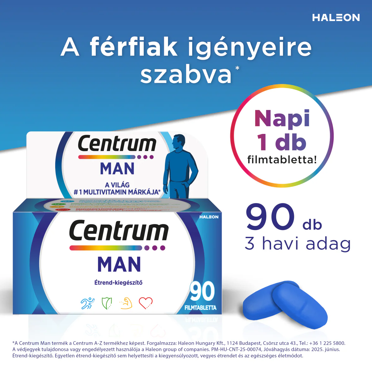 Centrum Man multivitamin filmtabletta férfiaknak 90 db - Image 11