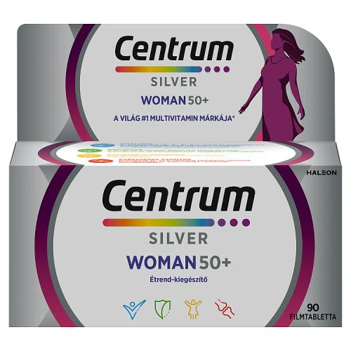 Centrum Silver Woman 50+ multivitamin filmtabletta nőknek 90 db - Image 2