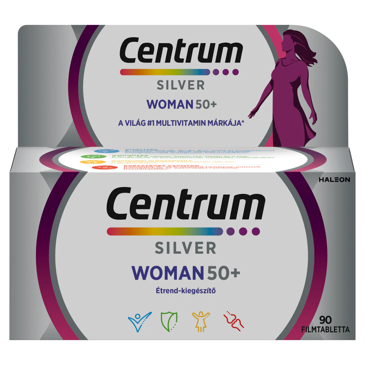 Centrum Silver Woman 50+ multivitamin filmtabletta nőknek 90 db - Image 8