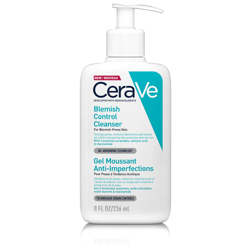 CeraVe Blemish Control Cleanser pattanĂĄsok elleni tisztĂtĂł gĂ©l 236ml