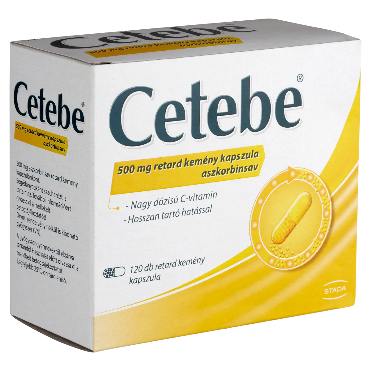 Cetebe 500 mg retard kemény kapszula 120 db - Image 9