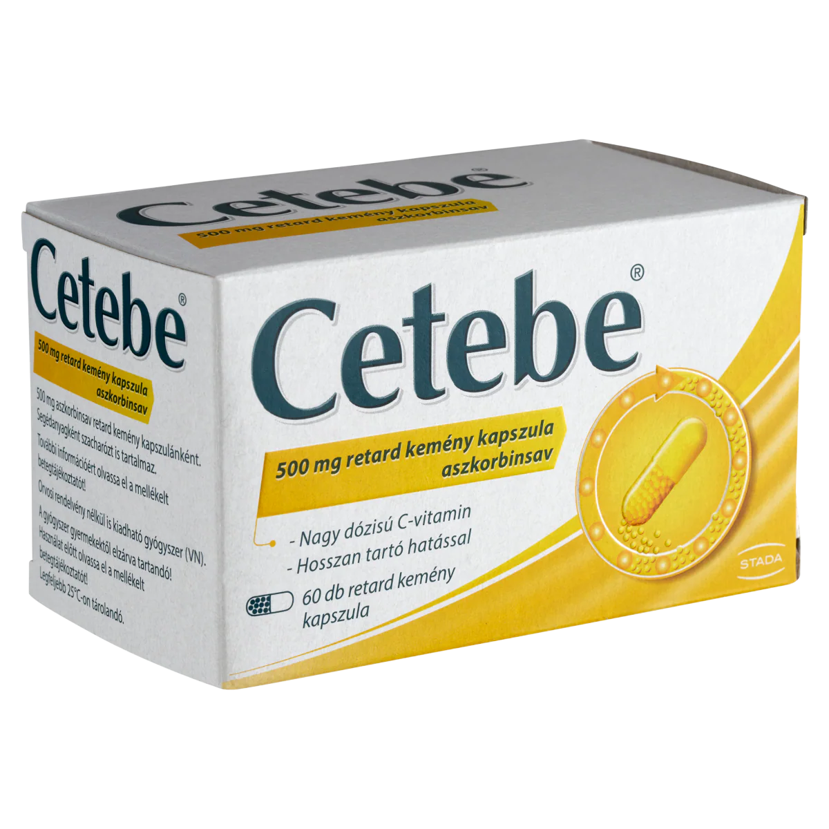 Cetebe 500 mg retard kemény kapszula 60 db - Image 4