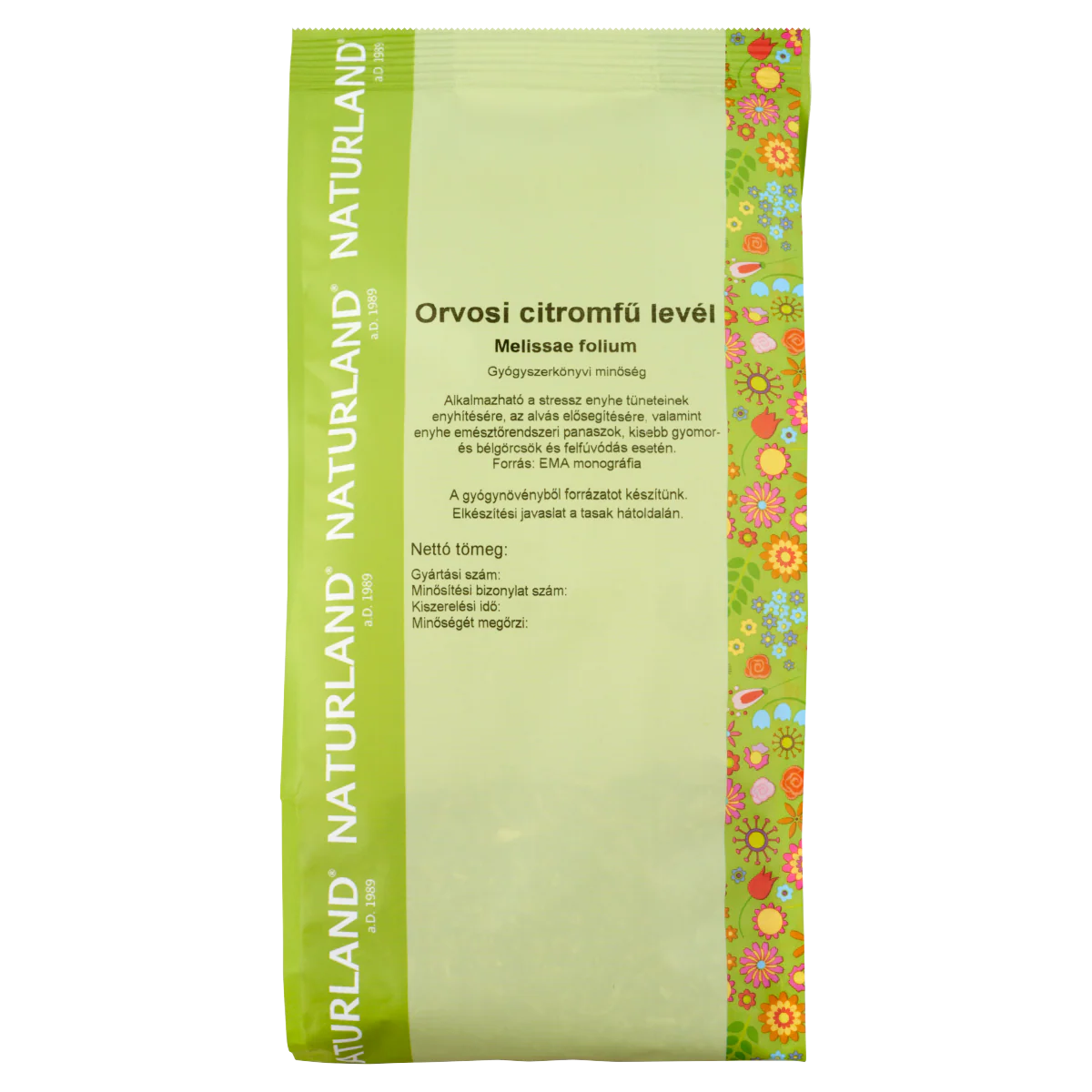 NATURLAND Orvosi citromfű levél tea 50 g - Image 4