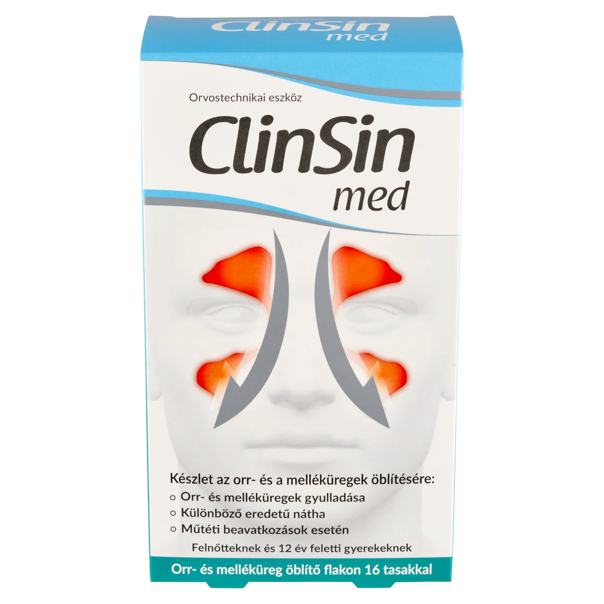 ClinSin med Orr- és melléküregöblítő készlet (flakon + 16 tasak) - Image 7