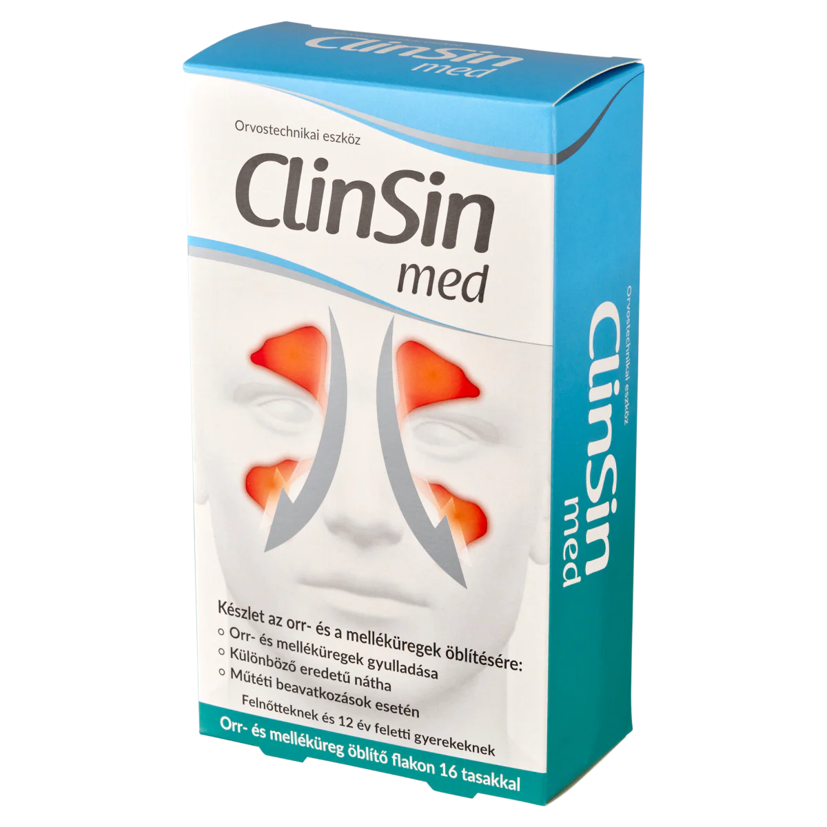ClinSin med Orr- és melléküregöblítő készlet (flakon + 16 tasak) - Image 8