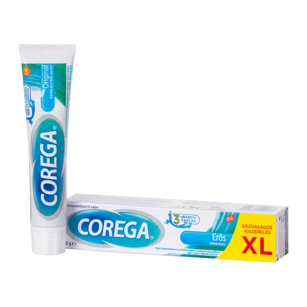 Corega Erős Ízmentes műfogsorrögzítő krém XL 70g - Image 2