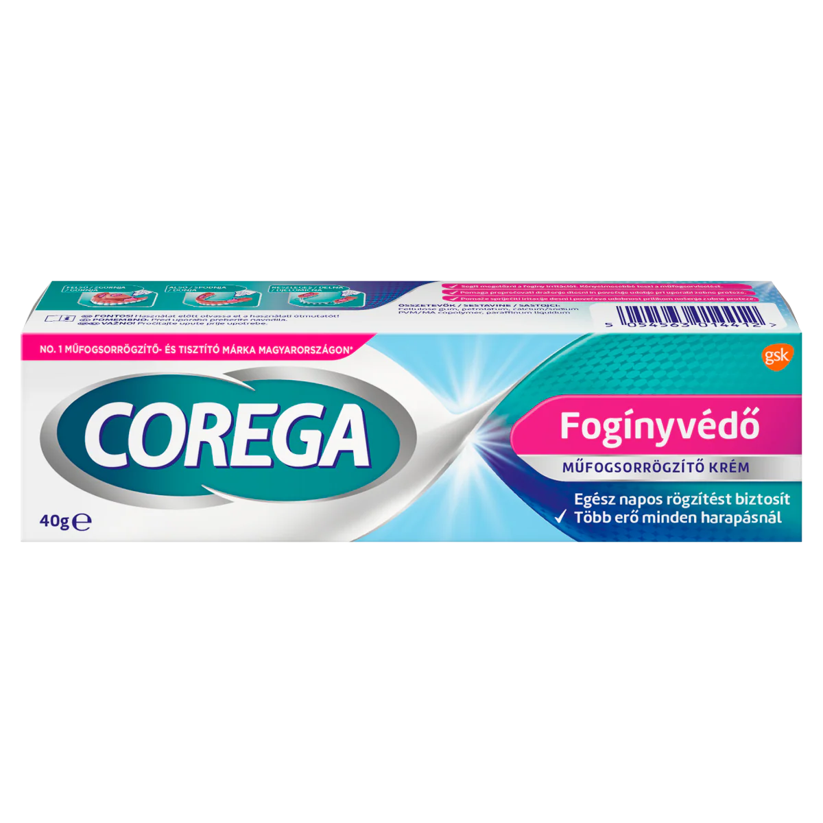Corega Fogínyvédő műfogsorrögzítő krém 40g - Image 2