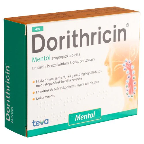 Dorithricin szopogató tabletta mentol ízű 40 db - Image 6