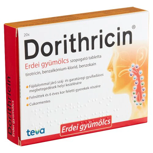 Dorithricin szopogatĂł tabletta erdei gyĂŒmölcs ĂzƱ 20 db - Image 6