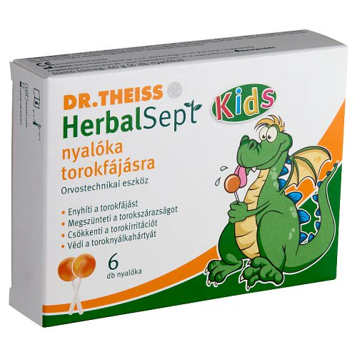 Dr.Theiss HerbalSept Kids nyalóka torokfájásra 6 db - Image 4