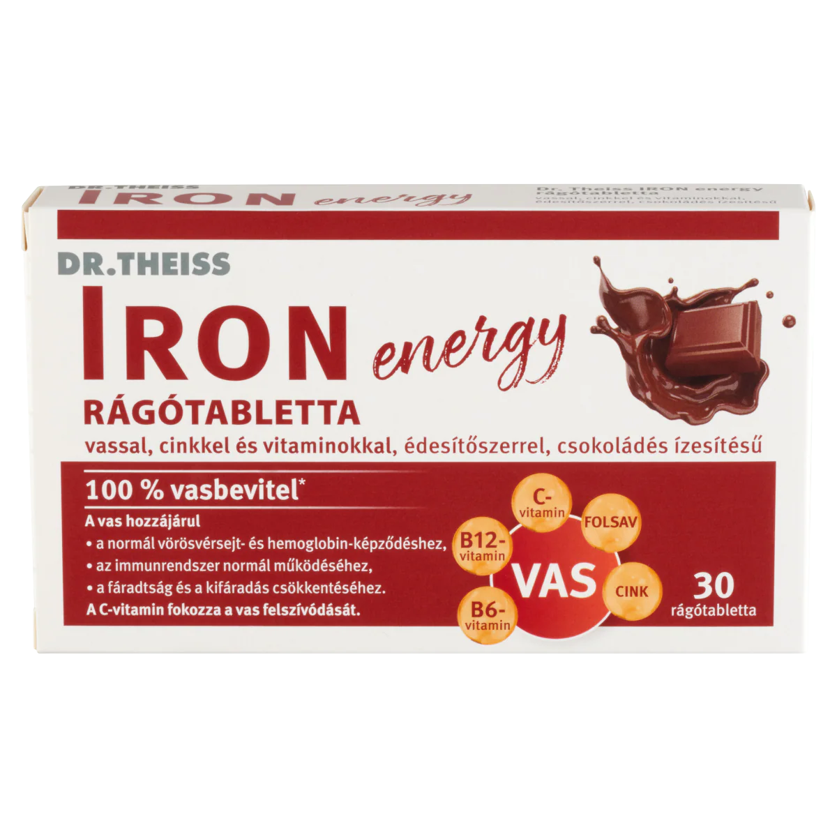 Dr.Theiss Iron Energy rágótabletta csokoládés 30 db - Image 11