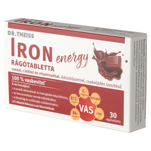 Dr.Theiss Iron Energy rágótabletta csokoládés 30 db - Image 3