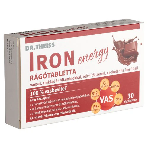 Dr.Theiss Iron Energy rágótabletta csokoládés 30 db - Image 4