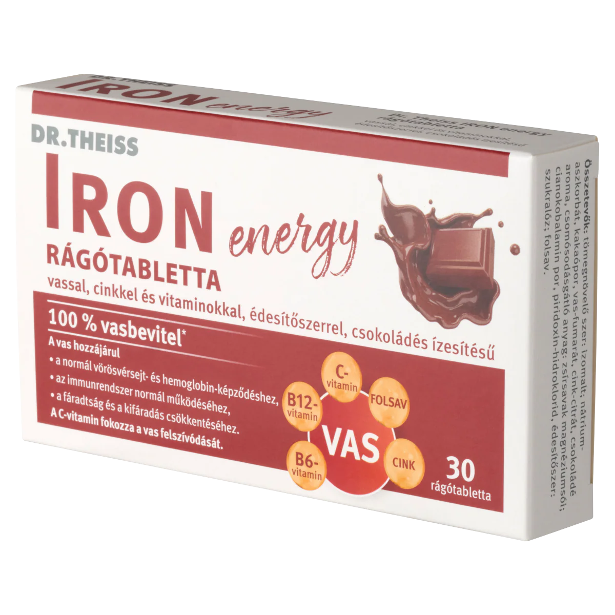 Dr.Theiss Iron Energy rágótabletta csokoládés 30 db - Image 6