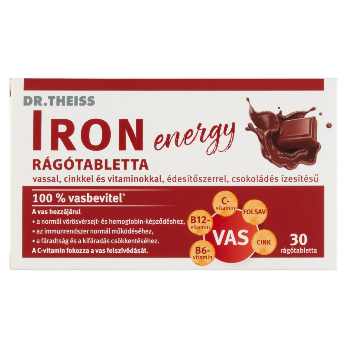 Dr.Theiss Iron Energy rágótabletta csokoládés 30 db - Image 8